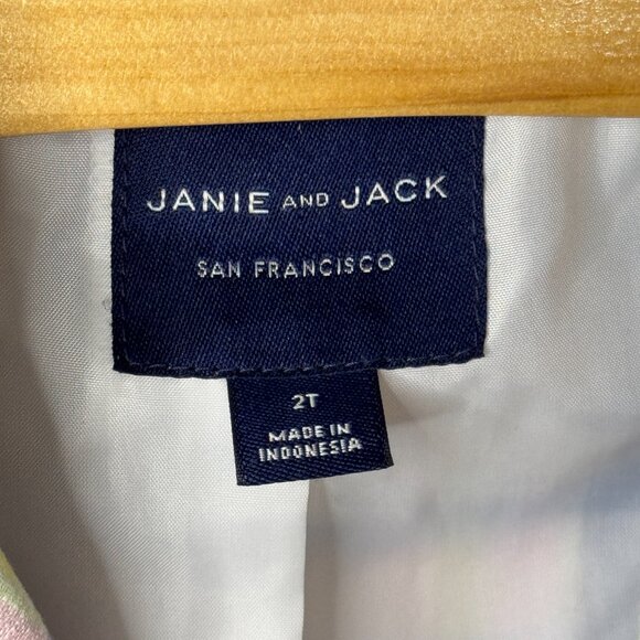 Janie and Jack Pastel Plaid Blazer – Size 2T - Picture 6 of 7